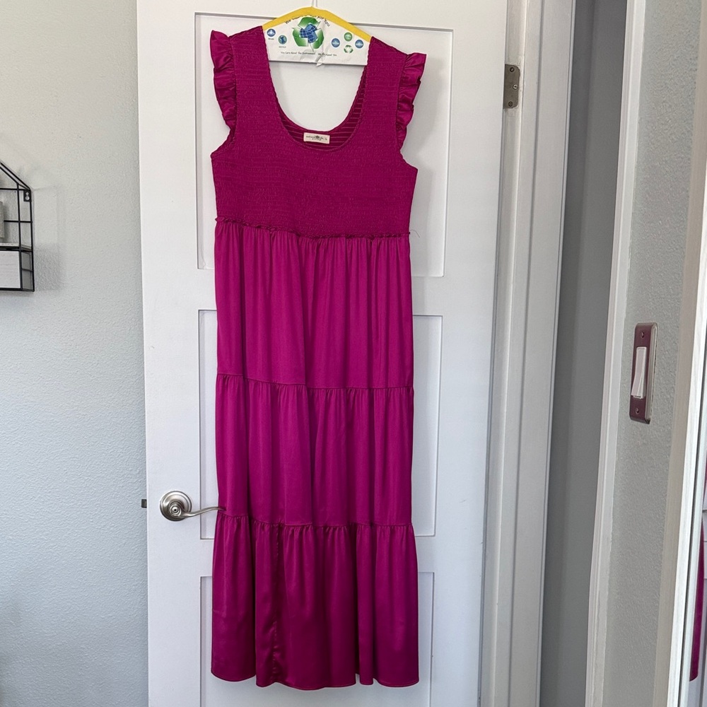 Natural Life satin maxi dress